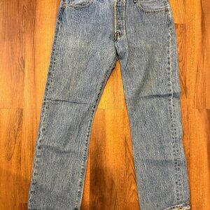 Men’s Levi Strauss Jeans 501s 38x32 vintage button fly FREE SHIPPING
